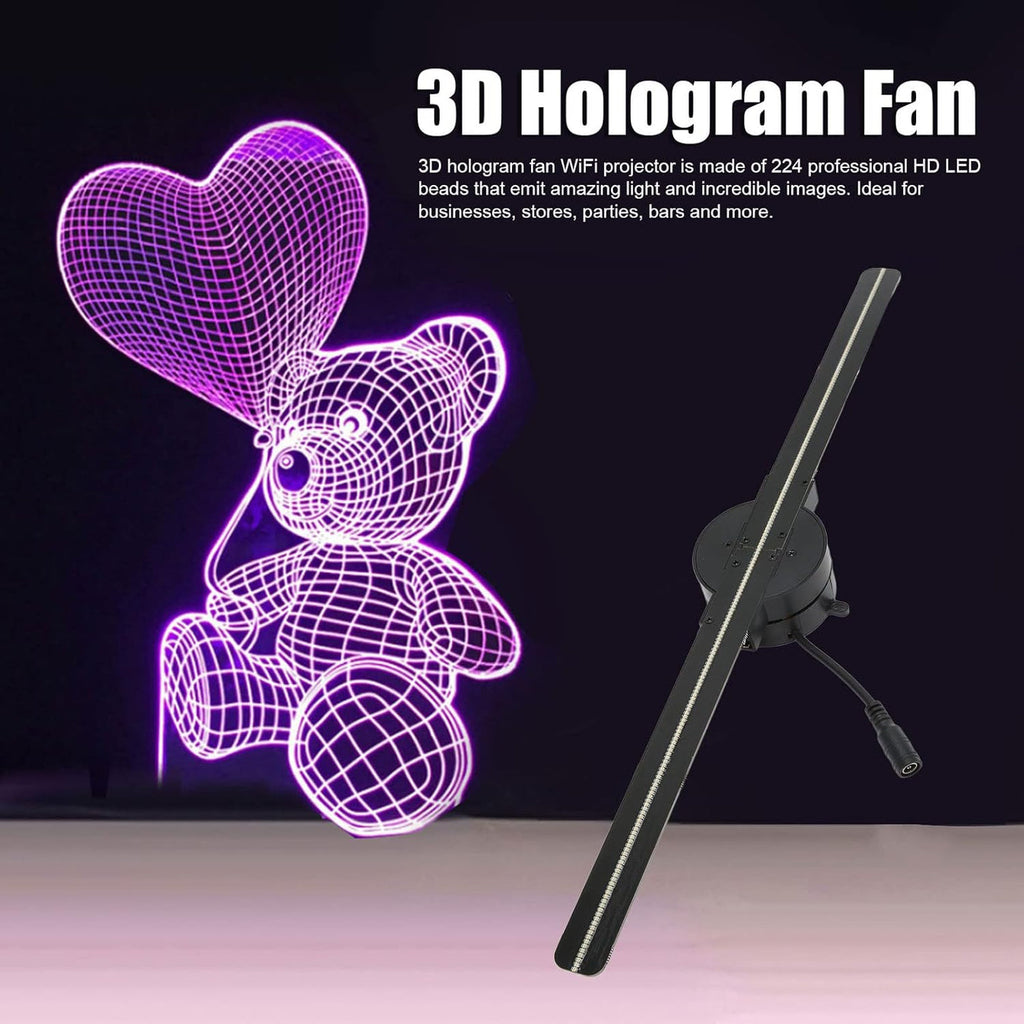 3D hologram fan